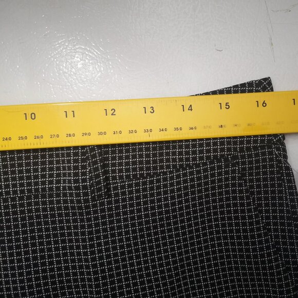 NWT Cleo Petites Ladies Size 10P Black & White Checkered Hannah Wide Leg Pants - Picture 11 of 13